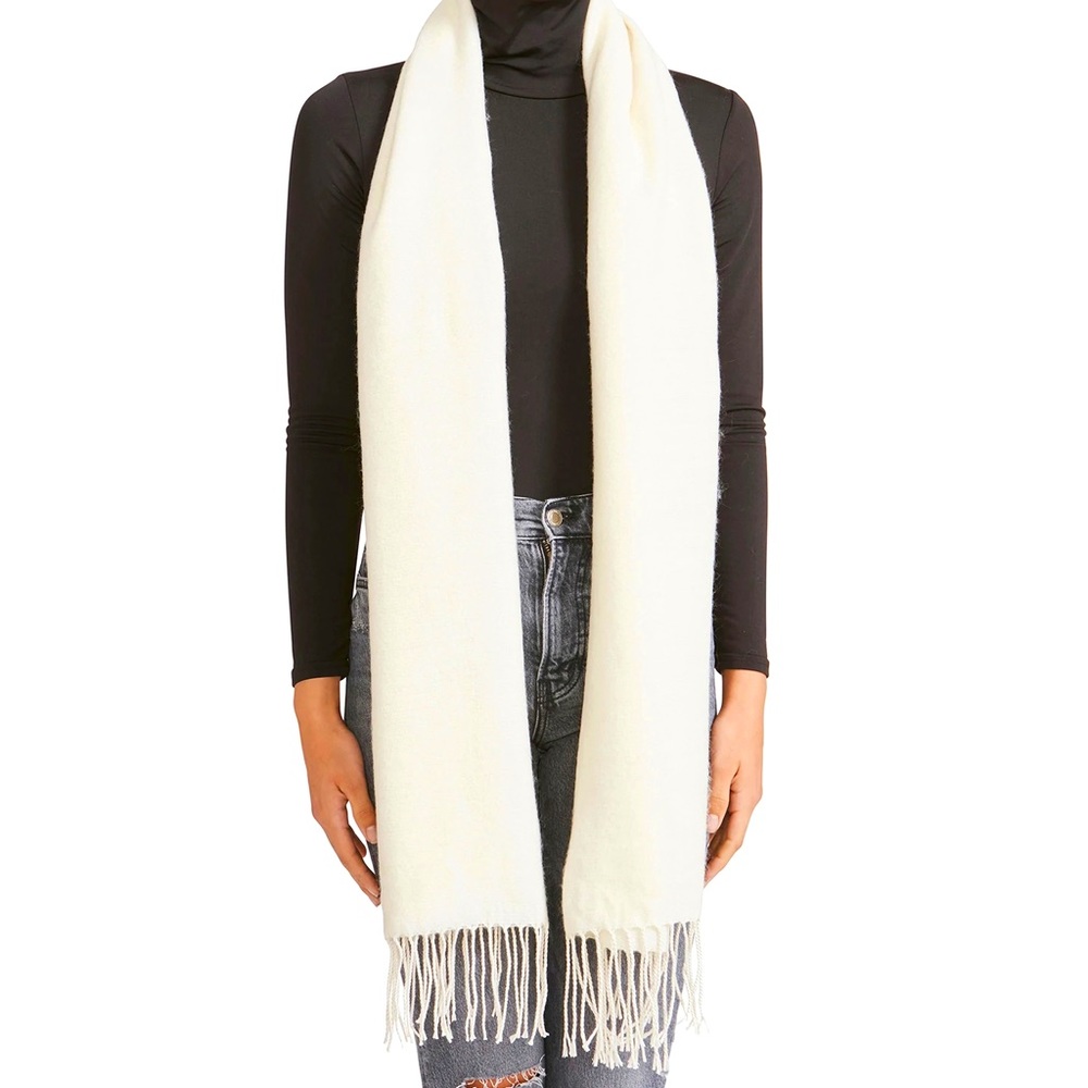 Steve Madden Blanket Scarf Ivory